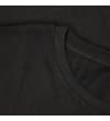 Thumbnail Close-up of the black crew neck collar and shoulder seam.