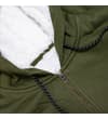 Thumbnail Close-up of hood with white sherpa lining and zip.