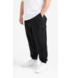 Thumbnail Black cargo sweatpants worn at an angled front view.