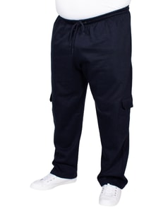 Bigdude Straight Leg Cargo Sweatpants Navy