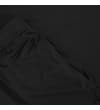 Thumbnail Close-up of black shorts pocket and textured fabric.