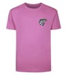 Thumbnail Dusted grape T-shirt front with small fish chest print.