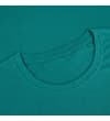 Thumbnail Close-up of the green crew neck neckline.