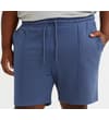 Thumbnail Dusty blue jogger shorts worn, straight front view.