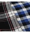 Thumbnail Close-up of black and blue check waffle fabrics side by side.