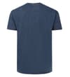 Thumbnail Back view of navy acid wash crew neck T-shirt.
