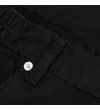 Thumbnail Close-up of black jeans waistband and button tab.