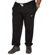 Thumbnail Black sweatpants front view styled with hand in pocket.
