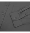 Thumbnail Close-up of gray shirt cuff, sleeve placket, and pocket.