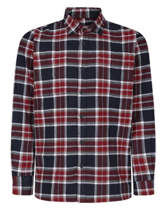 Bigdude Heavy Flannel Overshirt Navy