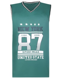 Bigdude Sleeveless Basketball Shirt Teal