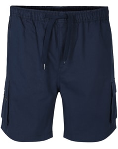 Bigdude Elasticated Waist Zip Pocket Cargo Shorts Navy