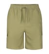 Thumbnail Khaki cargo swim shorts, front view.