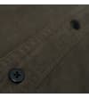 Thumbnail Close-up of olive button front placket.