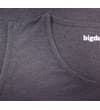 Thumbnail Close-up of charcoal tank top crew neck and armhole.