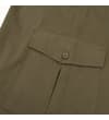 Thumbnail Close-up of khaki cargo pocket with buttoned flap.