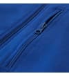 Thumbnail Close-up of vertical zip chest pocket on blue hoody.