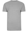 Thumbnail Grey marl crew neck T-shirt, front view.