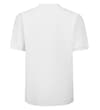 Thumbnail Back view of the white short sleeve polo shirt.