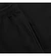 Thumbnail Close-up of black sweatpants elastic waist and pocket.