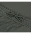Thumbnail Close-up of green shorts elastic waist with drawstring.
