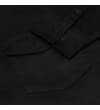 Thumbnail Close-up of black flap chest pocket and buttoned cuff.