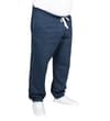 Thumbnail Dark denim sweatpants shown from a side angle.