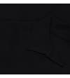 Thumbnail Close-up of black revere collar and V-neck opening.
