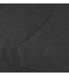 Thumbnail Close-up of the front kangaroo pocket on charcoal hoodie.