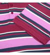 Thumbnail Close-up of striped polo sleeve, placket and cuff detail.