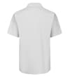 Thumbnail Grey short sleeve Oxford shirt, back view.