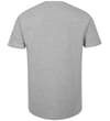 Thumbnail Grey marl crew neck T-shirt, back view.