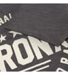 Thumbnail Close-up of the sleeve hem over the Bronx front print.