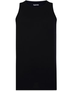 Bigdude Plain Tank Top Black Tall