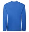 Thumbnail Royal blue long sleeve T-shirt, back view.