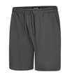 Thumbnail Charcoal shorts angled front view with side pocket.