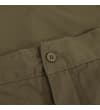 Thumbnail Close-up of khaki shorts button waistband detail.