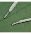 Thumbnail Close-up of white drawstring on sage green fabric.