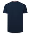 Thumbnail Back view of the navy short-sleeve pyjama top.