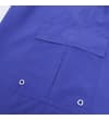 Thumbnail Close-up of cobalt swim shorts cargo pocket detail.