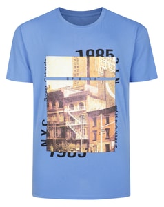 Bigdude Photo Print T-Shirt Light Blue
