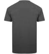 Thumbnail Charcoal marl short sleeve T-shirt, back view.