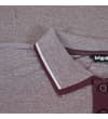 Thumbnail Close-up of collar with maroon and white tipping.
