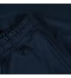 Thumbnail Close-up of navy shorts elastic waistband and side pocket.