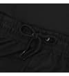 Thumbnail Black jogger shorts close-up with drawstring waistband.
