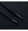 Thumbnail Close-up of black drawstring ends on the waistband.