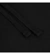 Thumbnail Black hoody drawstring close-up.