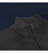 Thumbnail Close-up of the ribbed stand collar and zip.