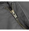 Thumbnail Close-up of charcoal utility shorts zip fly.