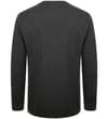 Thumbnail Charcoal marl long sleeve T-shirt, flat back view.